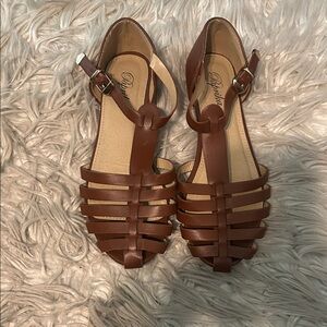 Women Paprika brown Strappy Sandals size 7.5